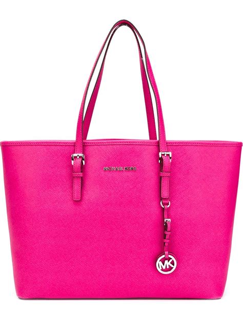 michael kors jet set small tote pink|Michael Kors jet set luggage.